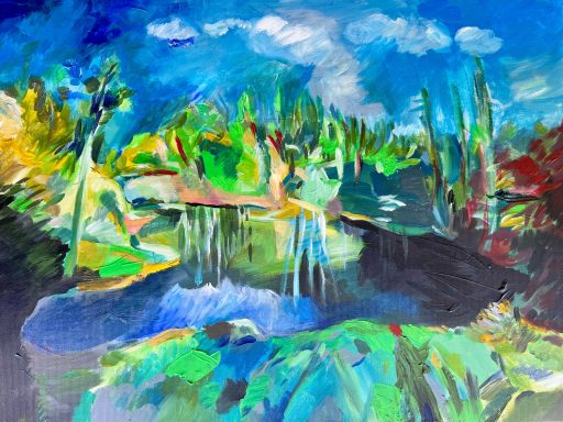 Acrylmalerei,
Greifensteine, Erzgebirge